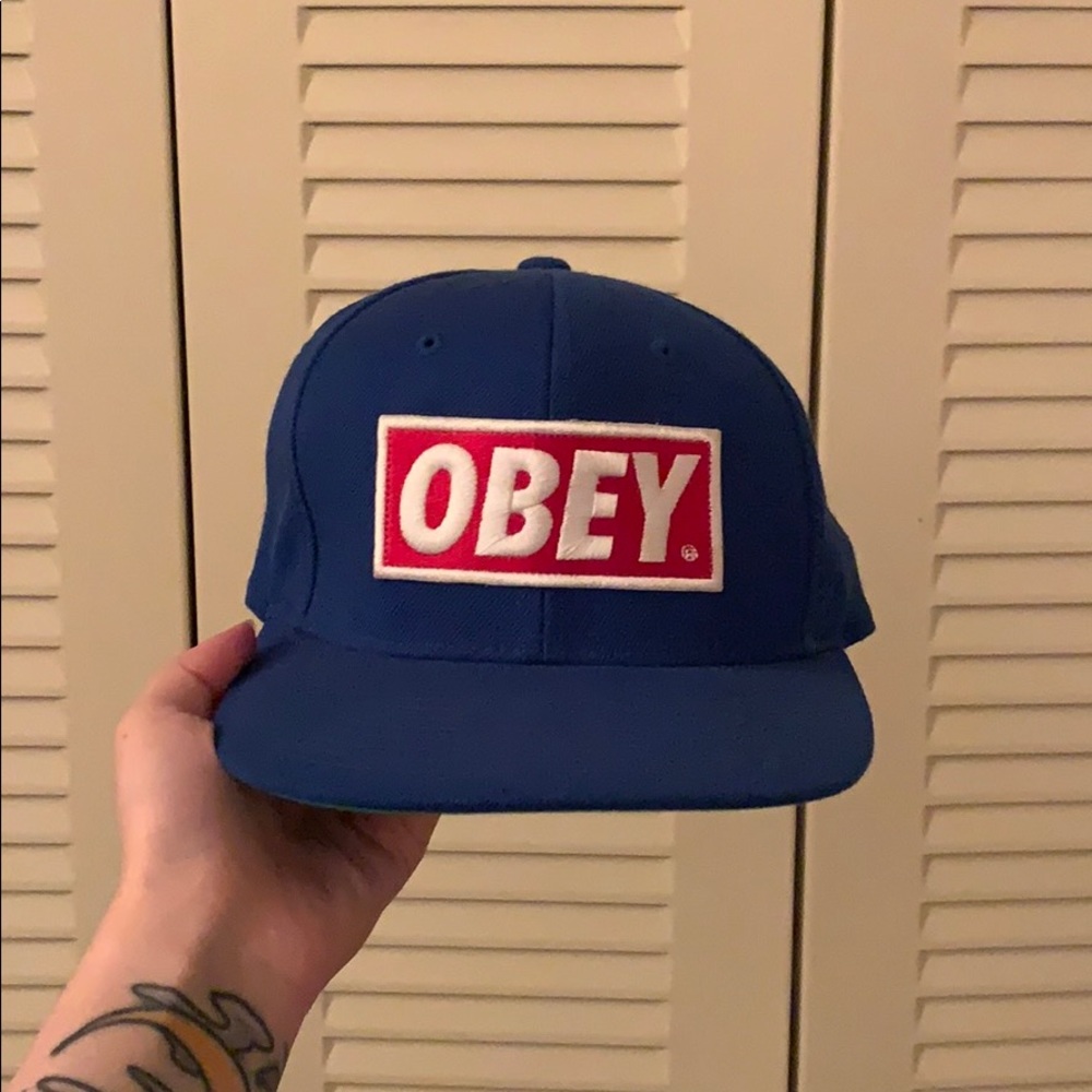 OBEY strapback hat